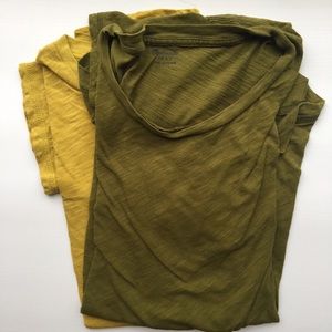 BUNDLE: 2 Madewell whisper cotton crew neck tees.